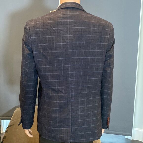 Men’s Mogu Plaid 3 Piece Suit Size 40 Jacket 36 Pants NWT - Picture 5 of 13
